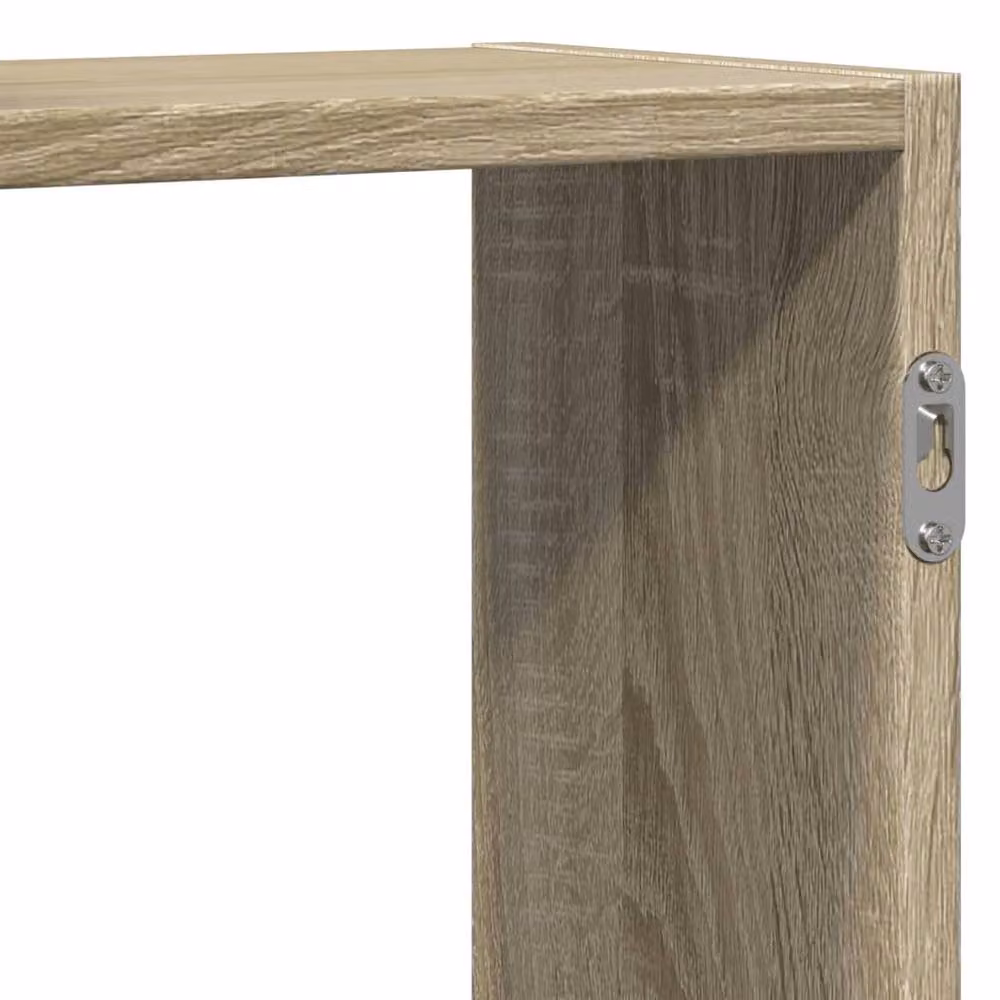 Berkfield Home Sonoma Oak Wall Shelf in Beige, W/D/H: 129 x 18 x 42 cm – 5