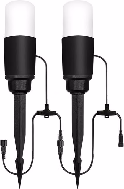 Litecraft Sitka Outdoor Pathway Ground Spike Light Kit in Black