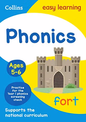 Collins Easy Learning KS1 Phonics Ages 5-6 Multicolour School Book