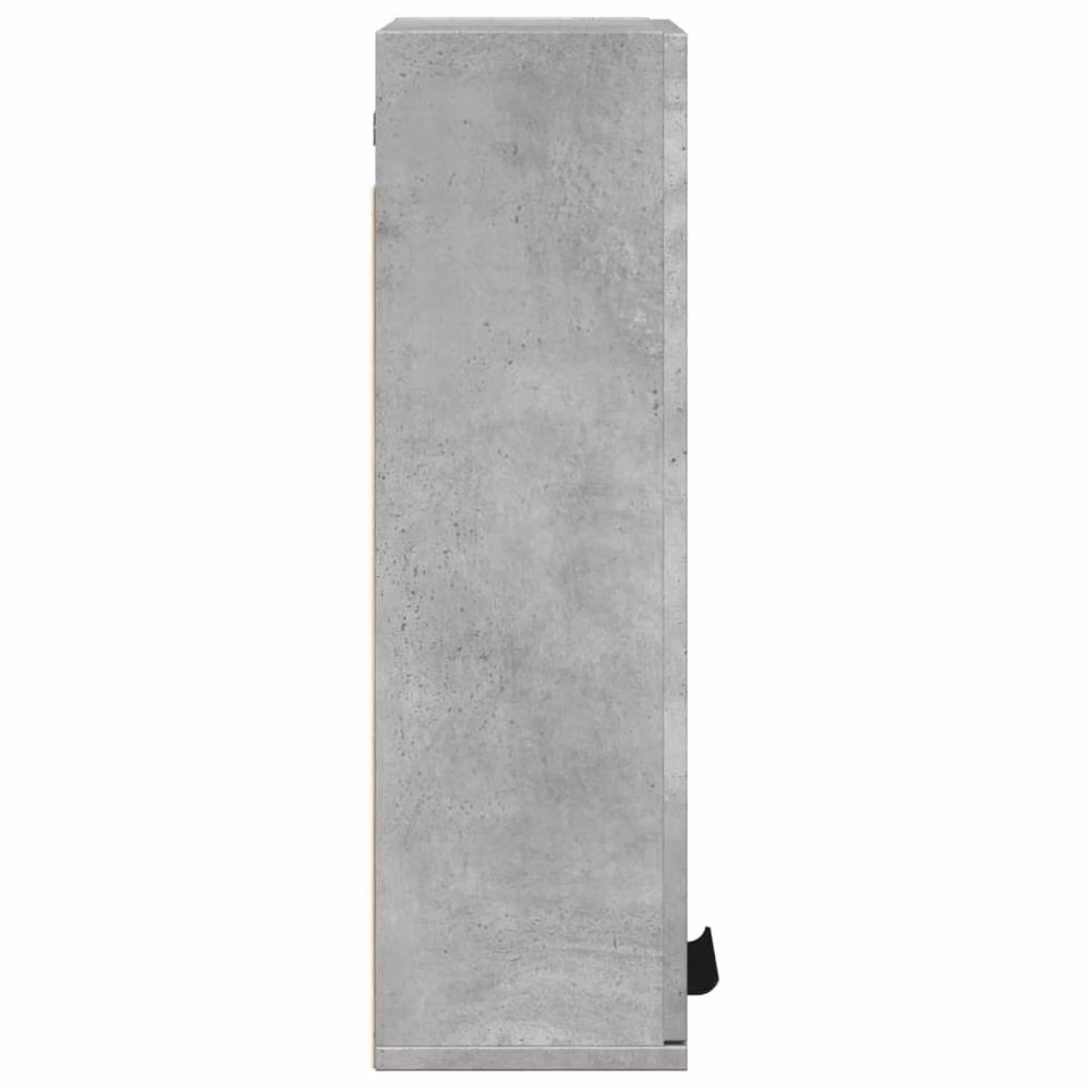 Berkfield Home Wall-mounted Bathroom Cabinet in Concrete Grey, W/D/H: 32 x 20 x 67 cm – 3