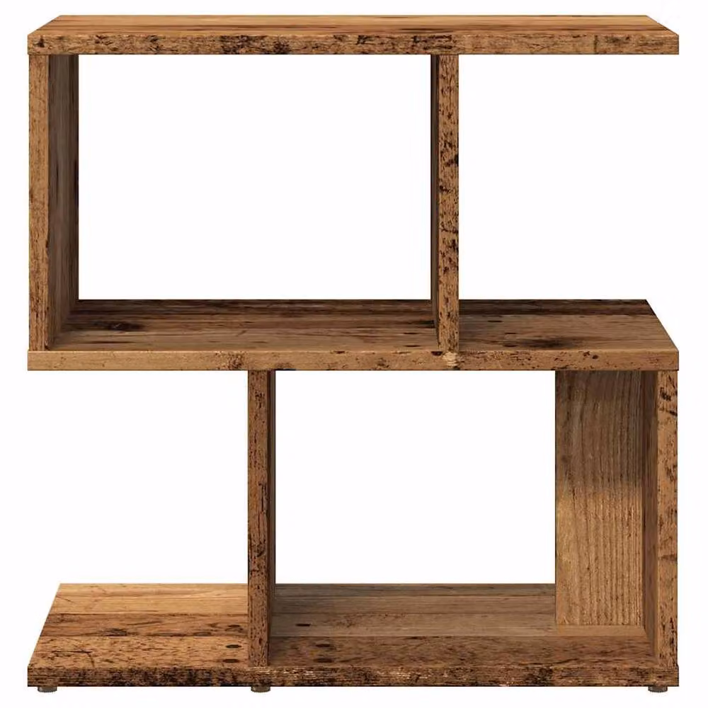 Berkfield Home Classic Bedside Cabinets, 2 Piece Set in Brown Old Wood, W/D/H: 50 x 30 x 51.5 cm – 3