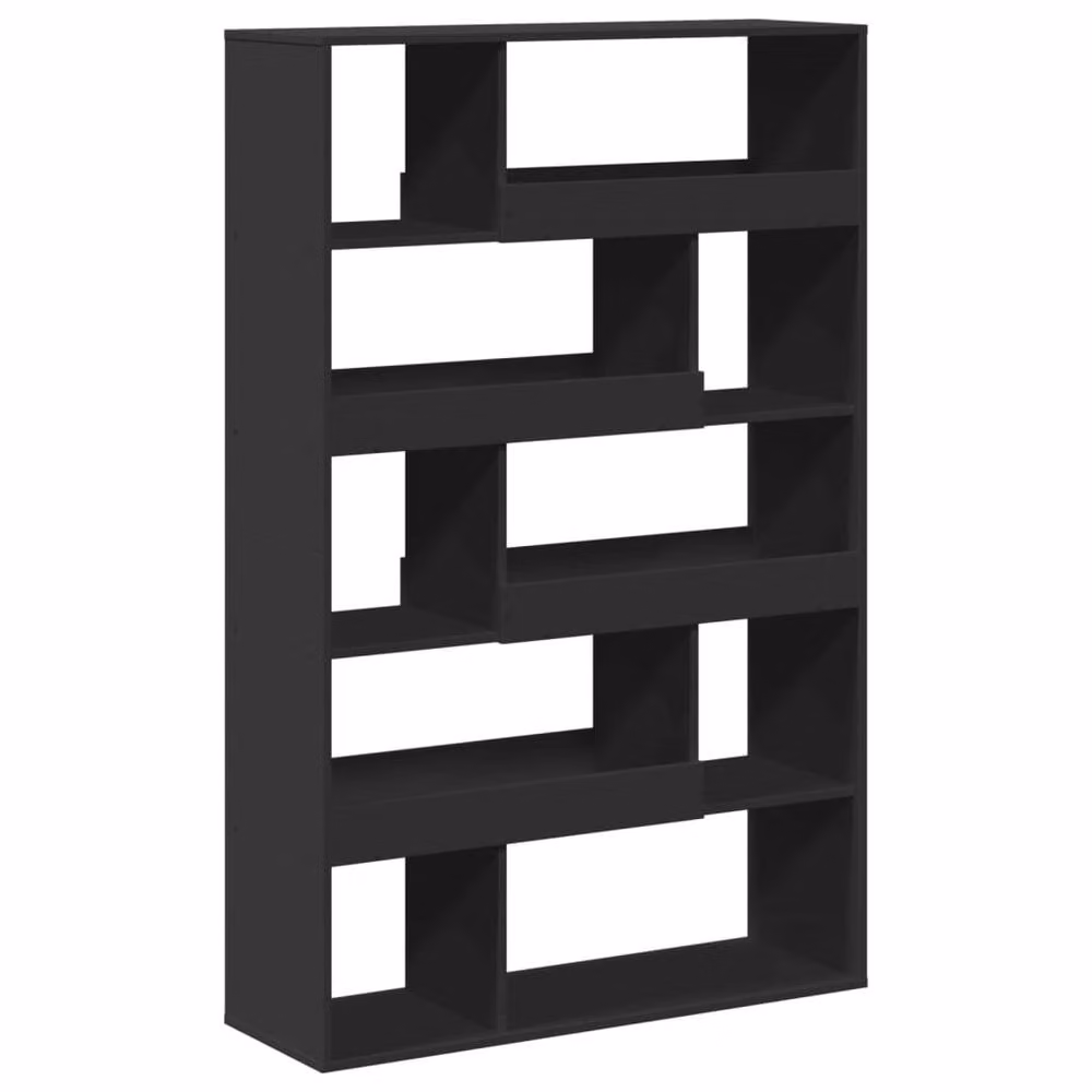 Berkfield Home Black Modern Room Divider in MDF, W/D/H: 100 x 33 x 156.5 cm – 3