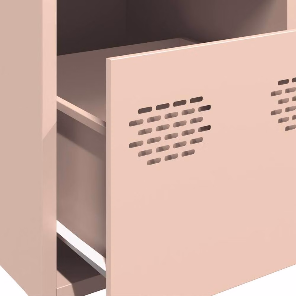 Berkfield Home Pink Steel Modern Highboard W/D/H: 39 x 35 x 103.5 cm – 3