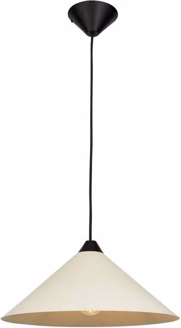 First Choice Lighting Fontana Ceiling Pendant Light, Beige and Black, Diameter: 40 cm – 1
