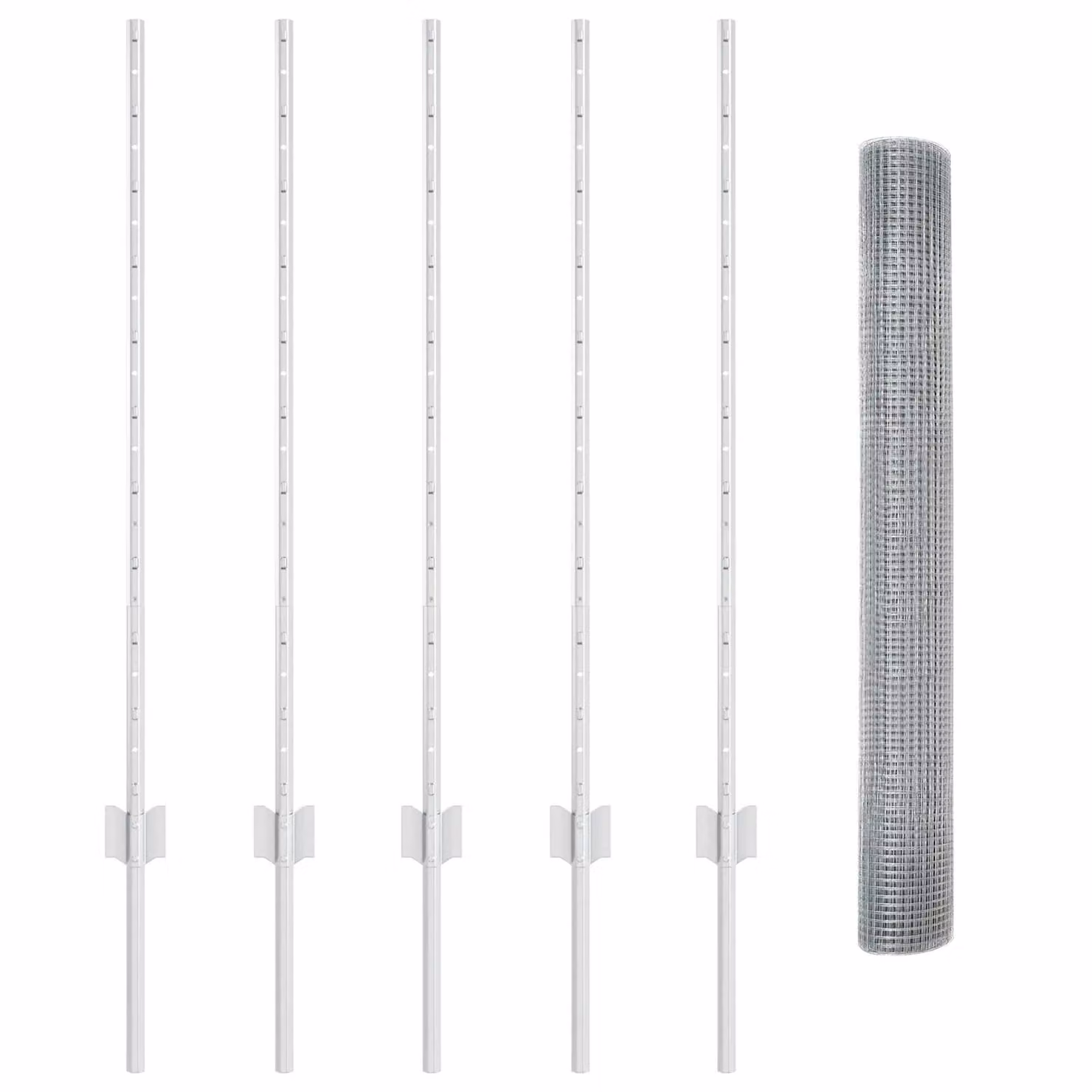 Berkfield Home Garden Fence Set of 2, Galvanised Steel, Silver – 2