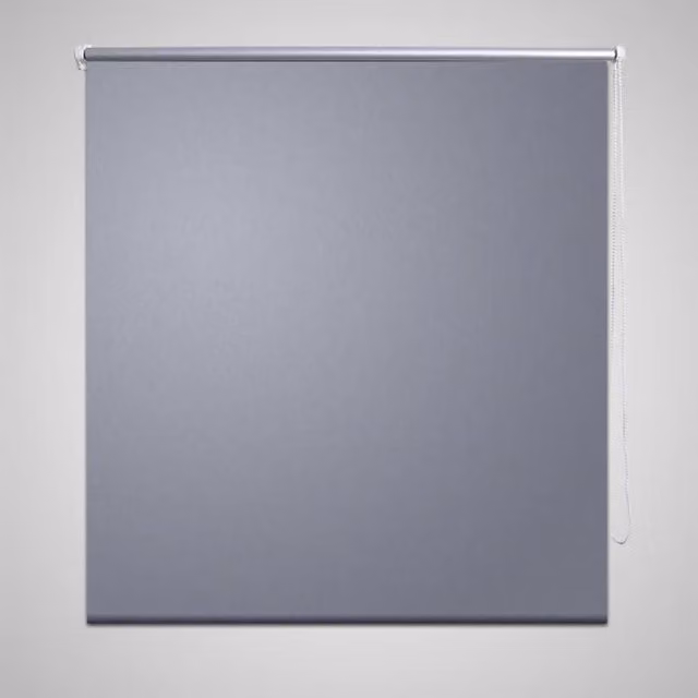 Berkfield Home Thermal Insulating Blackout Roller Blind, Grey, W: 140 cm, H: 175 cm