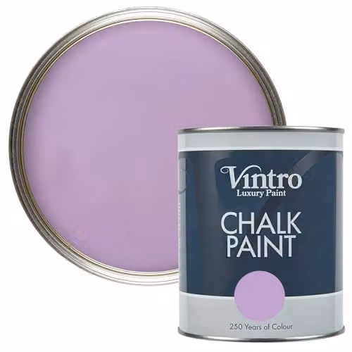 Vintro Dames Violet Chalk Paint for Furniture, Walls and Woodwork, 1 l