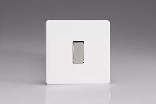 Varilight Premium White Light Switch, W/D/H: 8.6 x 8.6 x 2.5 cm