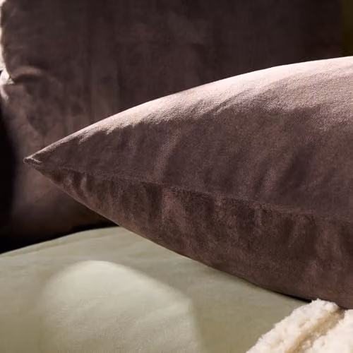 OHS Matte Velvet Cushion Covers Set of 2, Brown, W/D/H: 45 x 45 x 45 cm – 3