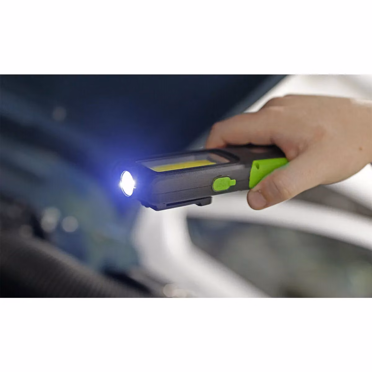 Loops Rechargeable Inspection Light with Power Bank, 5W COB and 3W SMD LED, Green – 2