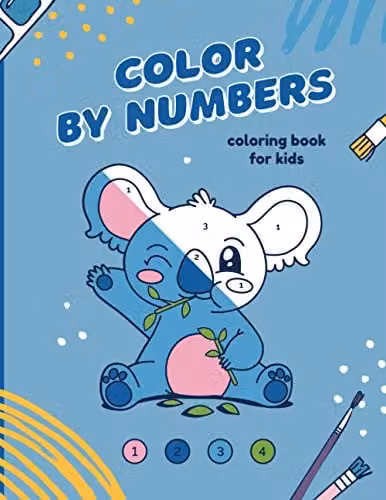 Color By Numbers Multicolour Coloring Book for Children Aged 4 to 8