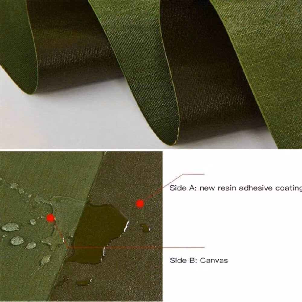 SPETLEK Heavy-Duty Army Canvas Tarp Tarpaulin in Green, 1.25kg – 3