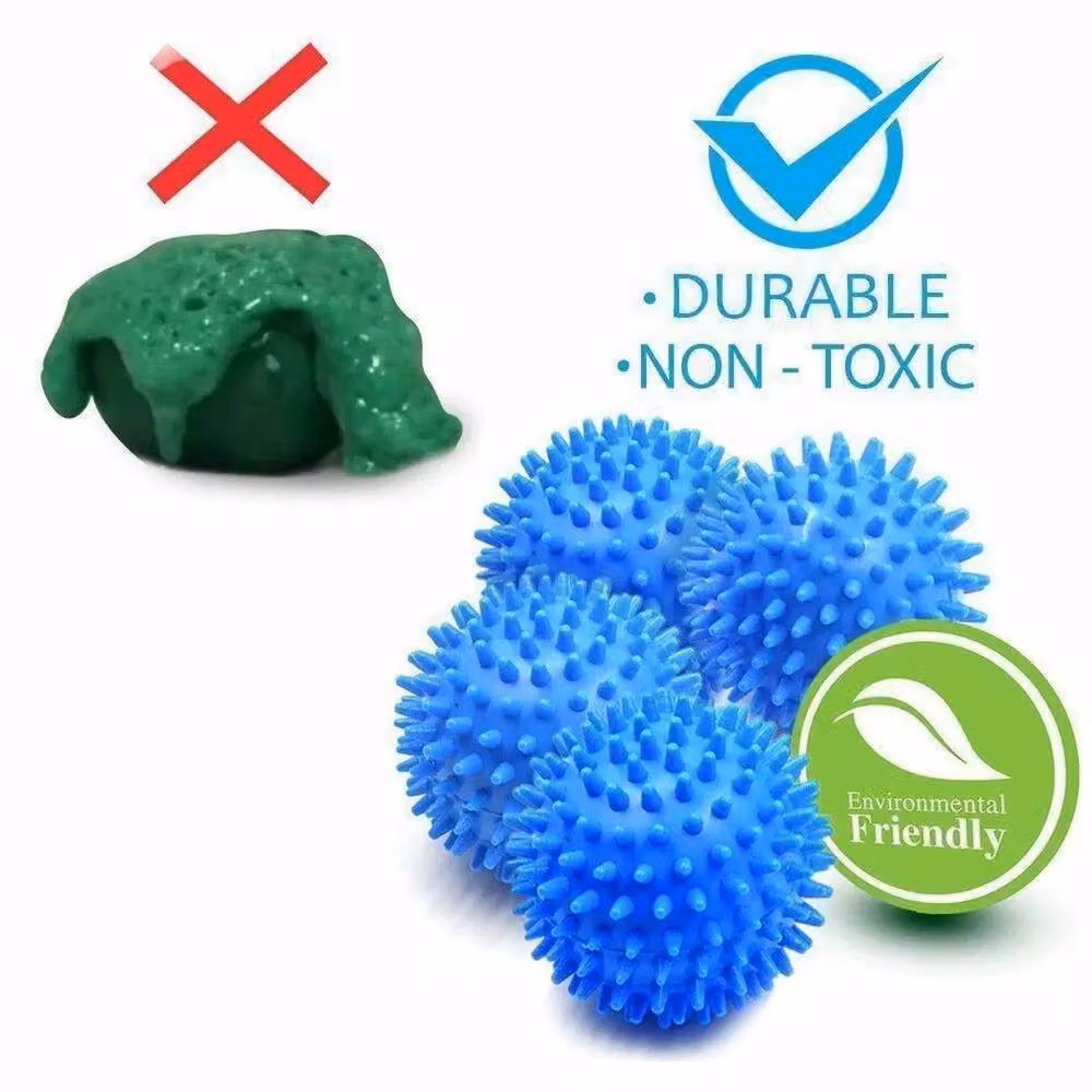 FLAVORA 4-Piece Reusable Tumble Dryer Balls in Blue – 2