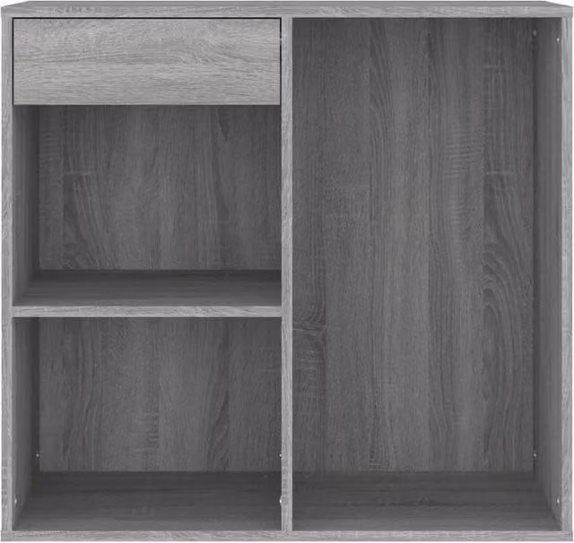 Berkfield Home Elegant Cosmetic Cabinet in Grey Sonoma, W/D/H: 80 x 40 x 75 cm