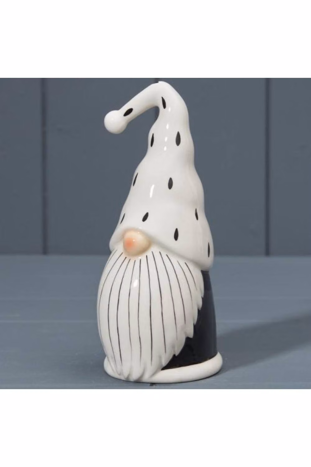 KDMD Extra Large Black and White Dotted Ceramic Tabletop Santa Christmas Decoration – 2