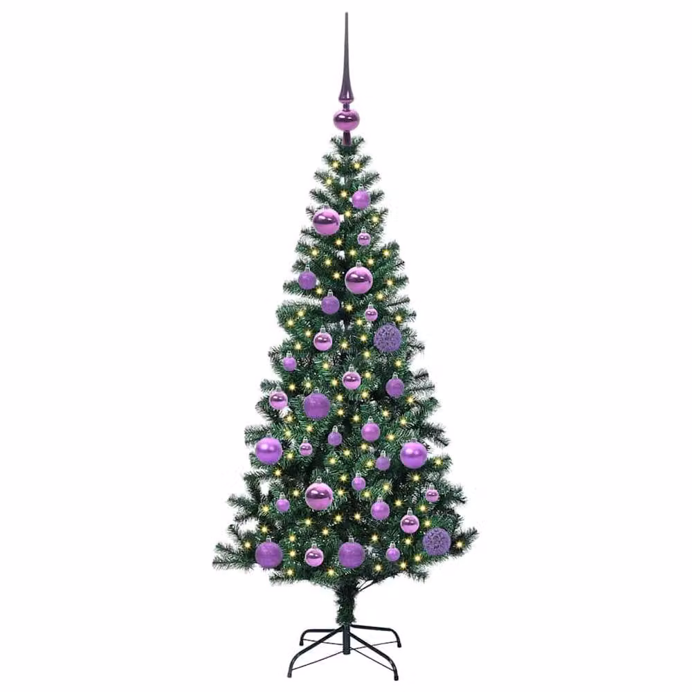 Berkfield Home Pre-lit Artificial Christmas Tree, Green, Height: 120 cm – 3