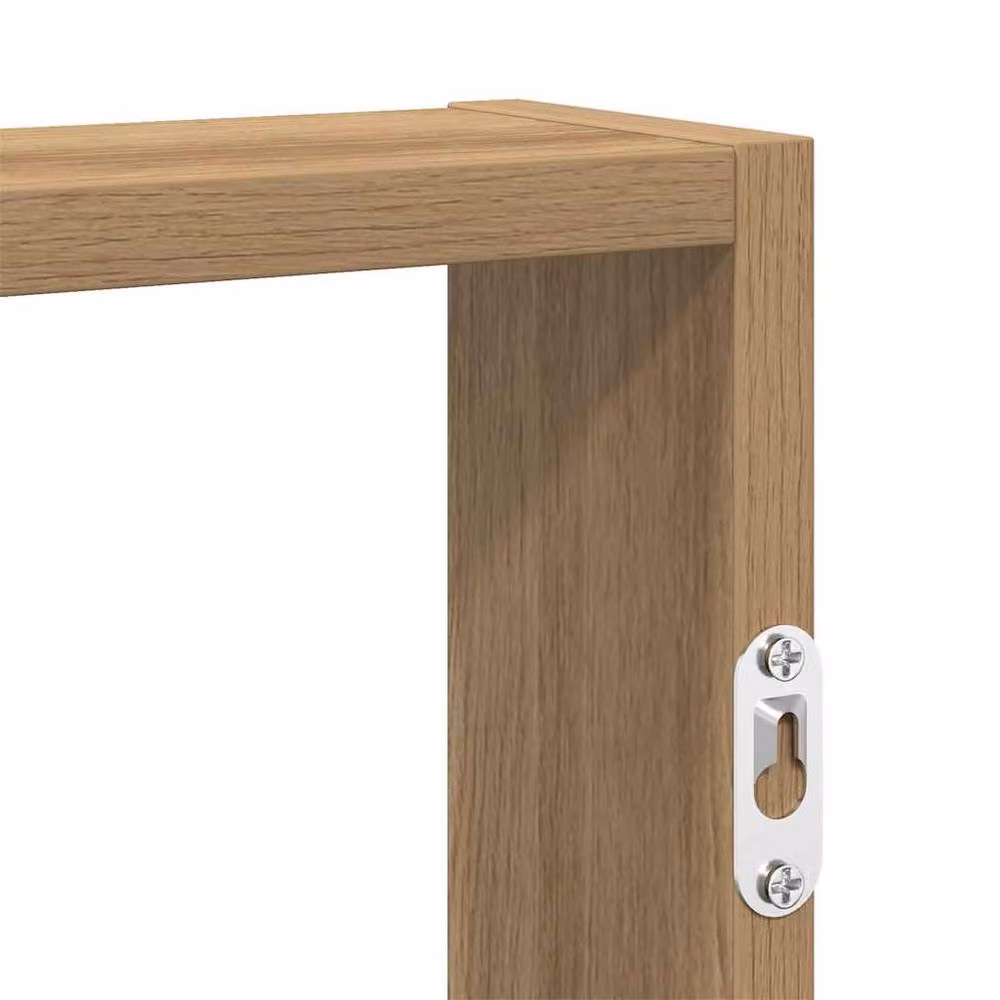 Berkfield Home Artisan Oak Wall Shelf, Brown, W/D/H: 60 x 43 x 9 cm – 3