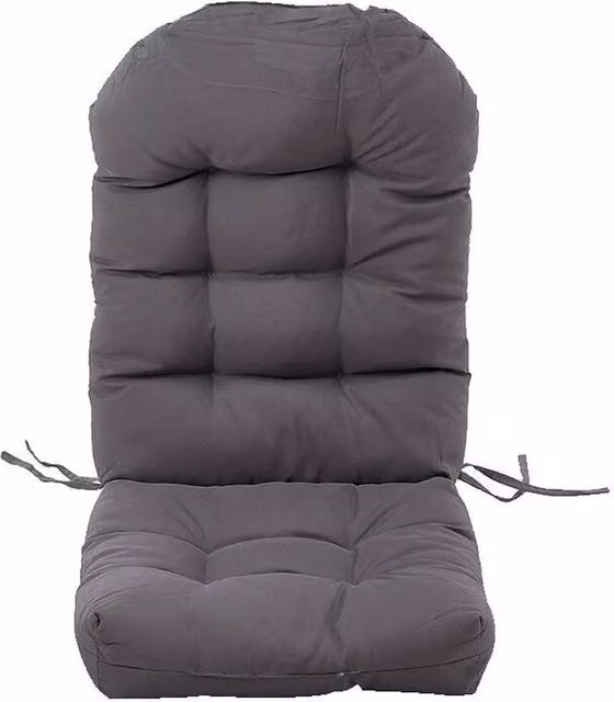 PAWNORA Chair Cushion in Dark Grey, W: 110 cm, D: 48 cm, H: 8 cm