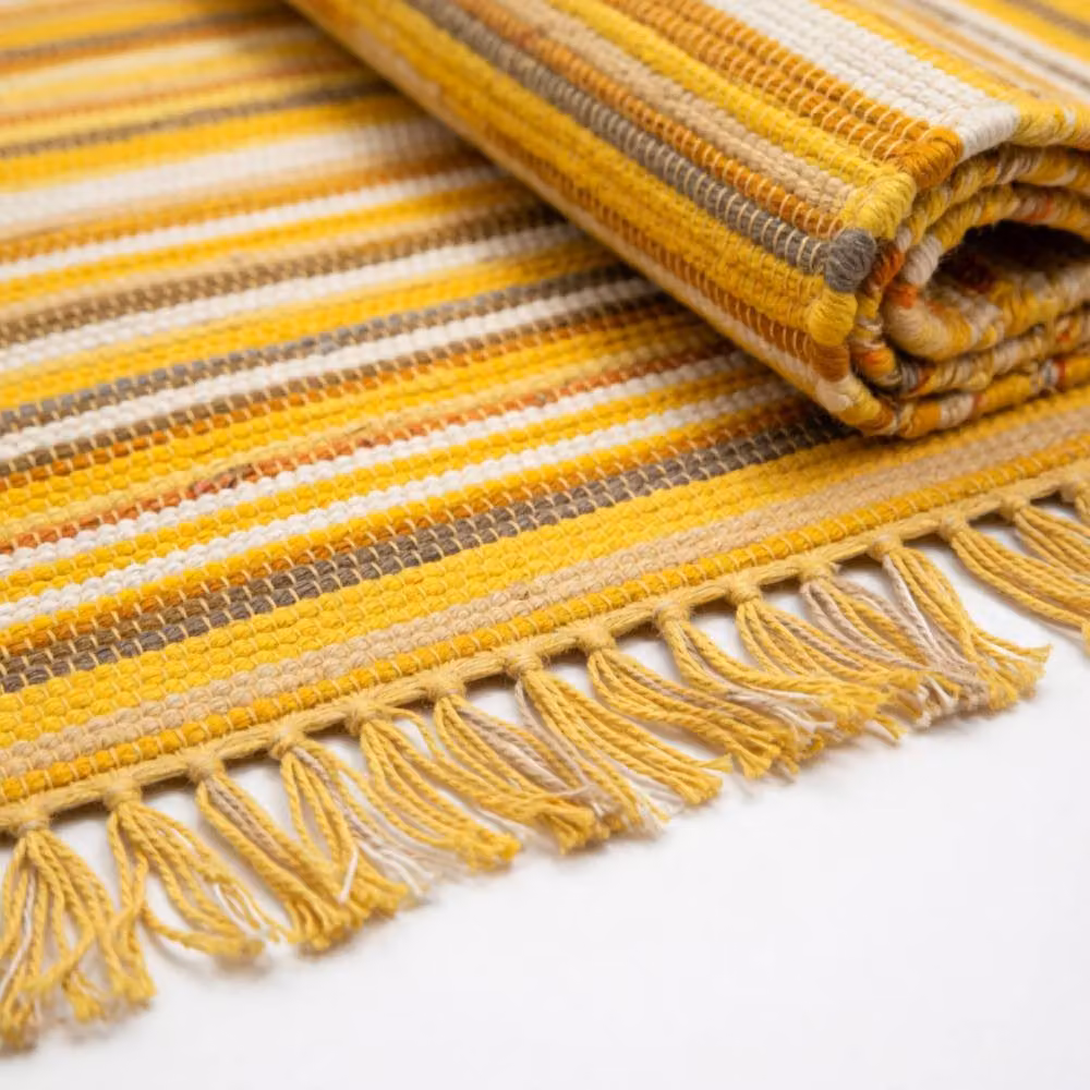 KDMD Sunrise Oranges Small Rag Rug, Orange, W: 50 cm x L: 90 cm – 2