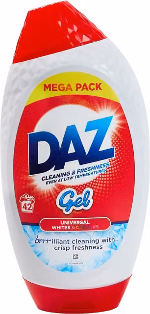 Daz Whites and Colours Laundry Detergent Gel