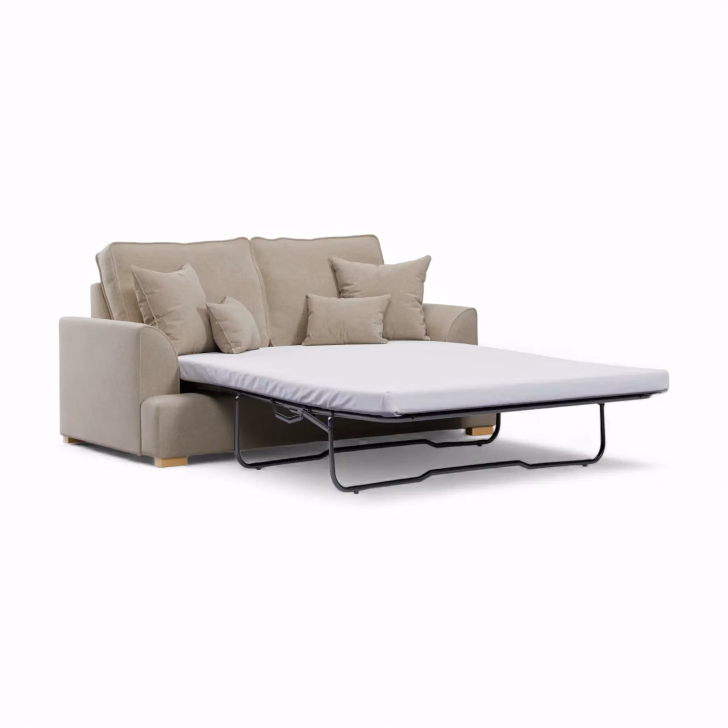 The Great Sofa Company Ophelia 2 Seater Chenille Sofa Bed in Sand/Beige – 2