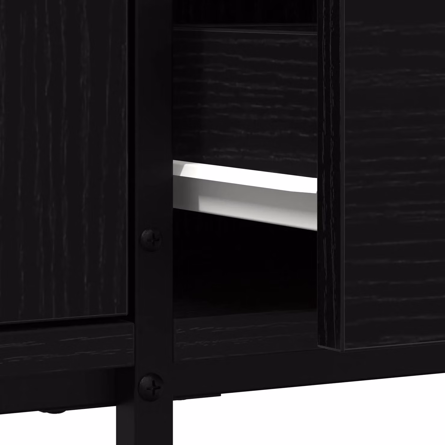 Berkfield Home Modern Black Oak TV Cabinet with Drawer, W/D/H: 200 x 44 x 44 cm – 5