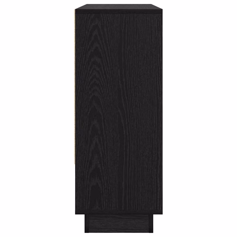 Berkfield Home Black Oak Sideboard with Shelf and Door, W/D/H: 97 x 29 x 75 cm – 6