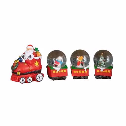 Samuel Alexander All Aboard Santa's Train Christmas Snow Sphere Decoration, Multicolour, Diameter: 25 cm – 3