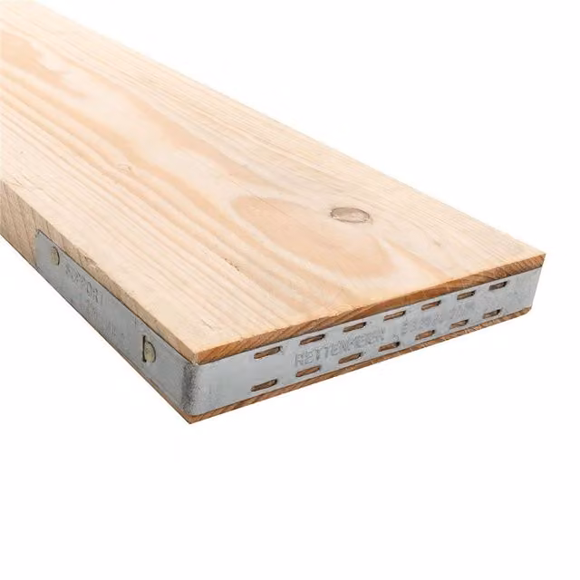 Snowdon Timber Banded Scaffold Boards, Pack of 10, Natural, W: 22.5 cm, L: 180 cm, Thickness: 3.6 cm