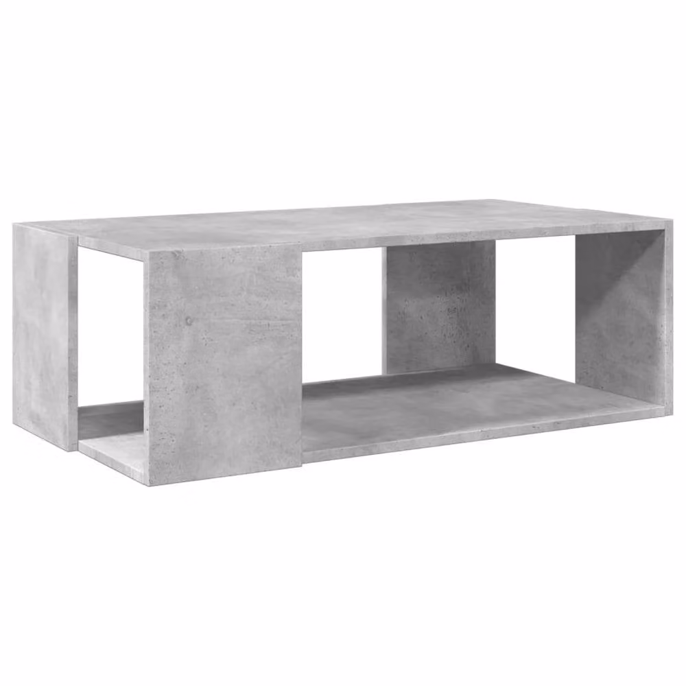 Berkfield Home Decorative Coffee Table in Concrete Grey, W: 89.5 cm, D: 48 cm, H: 30 cm – 2