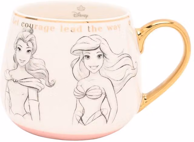 Disney Classic Collectable Bone China Mug in White and Gold