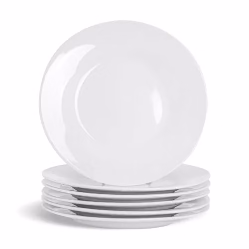 Argon Tableware Classic White Porcelain Side Plates, Pack of 6, 15.5 cm – 1