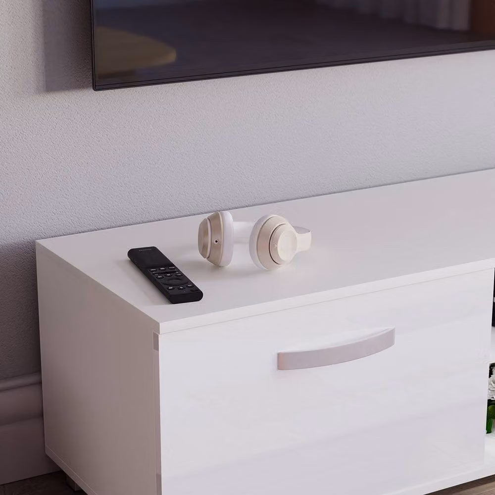 HD Designs Cosmo 2 Door TV Unit in White – 3
