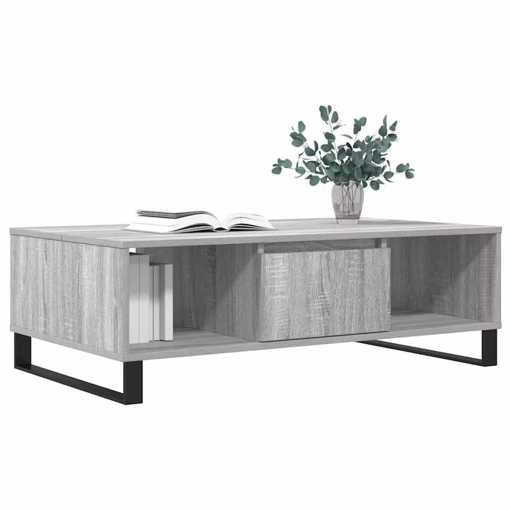 Berkfield Home Grey Sonoma Coffee Table, W/D/H: 104 x 60 x 35 cm – 3