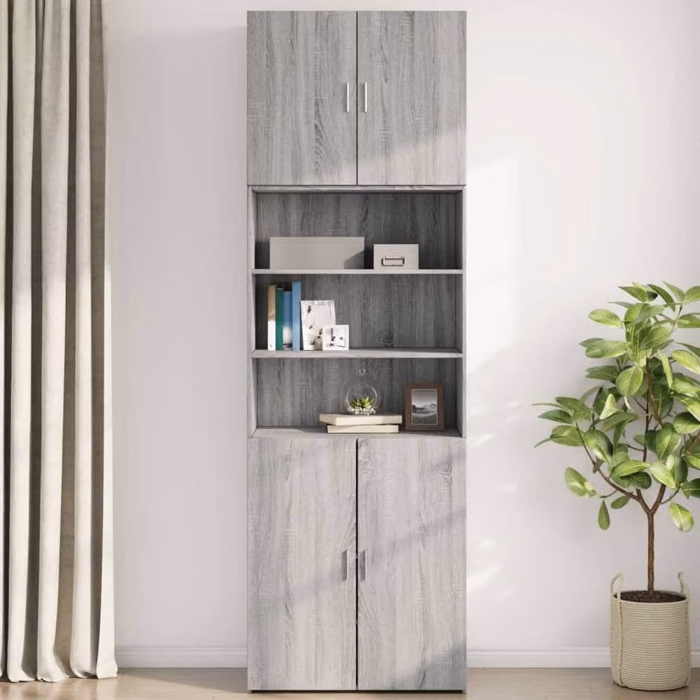 Berkfield Home Grey Sonoma Wall Mounted Cabinet W/D/H: 80 x 42.5 x 64 cm – 2