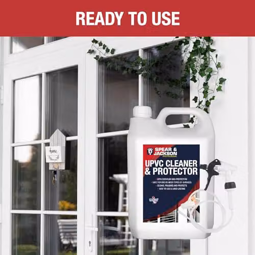Spear and Jackson UPVC Cleaner and Protector with Long Hose Trigger Hand Sprayer, 2.5 l – 2
