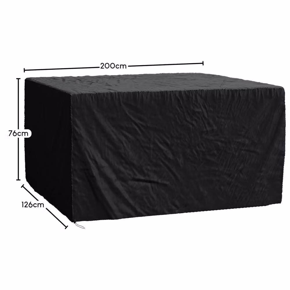 Home Discount Vida Outdoor Furniture Cover in Black, W/D/H: 200 x 126 x 76 cm – 2