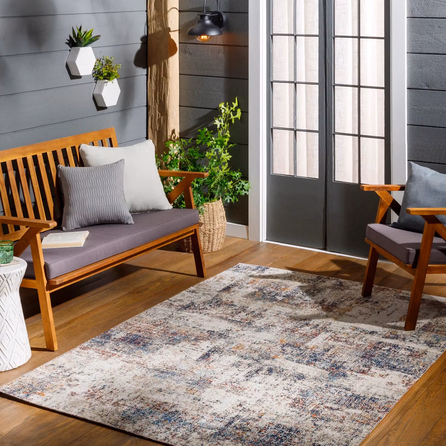 Livabliss Huntington Beach Modern In- & Outdoor Rug, Multicolour Blue Red Cream, W: 200 cm, L: 275 cm – 5