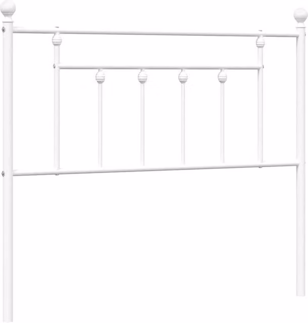 Berkfield Home Classic Metal Headboard, White, Width: 100 cm – 1