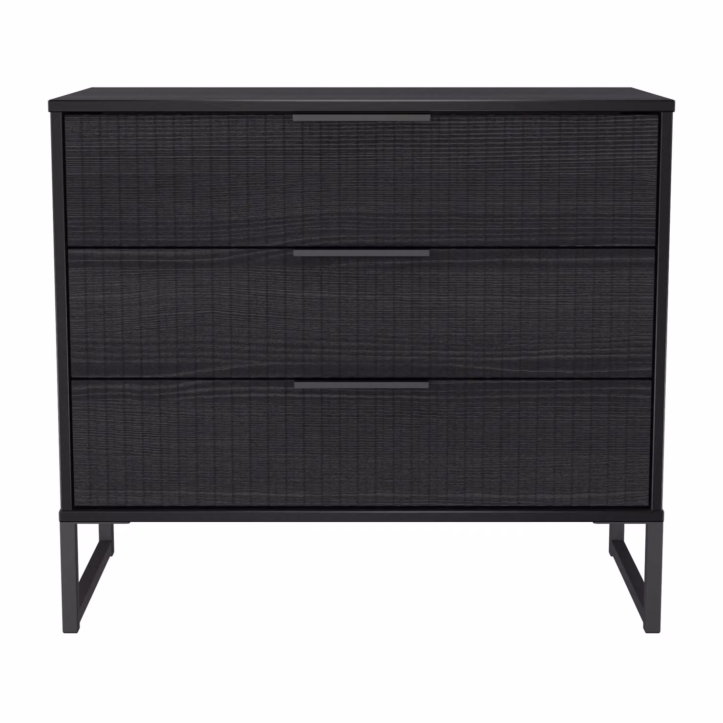 2 U Menai 3 Drawer Chest in Black – 2