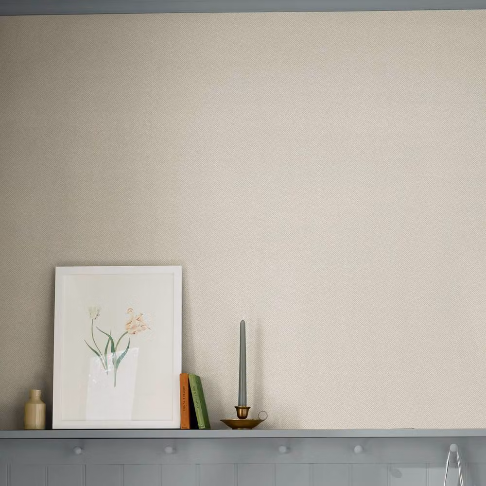 Sophie Allport Uppingham Grey Herringbone Geometric Wallpaper, Width: 52 cm, Length: 1000 cm – 2
