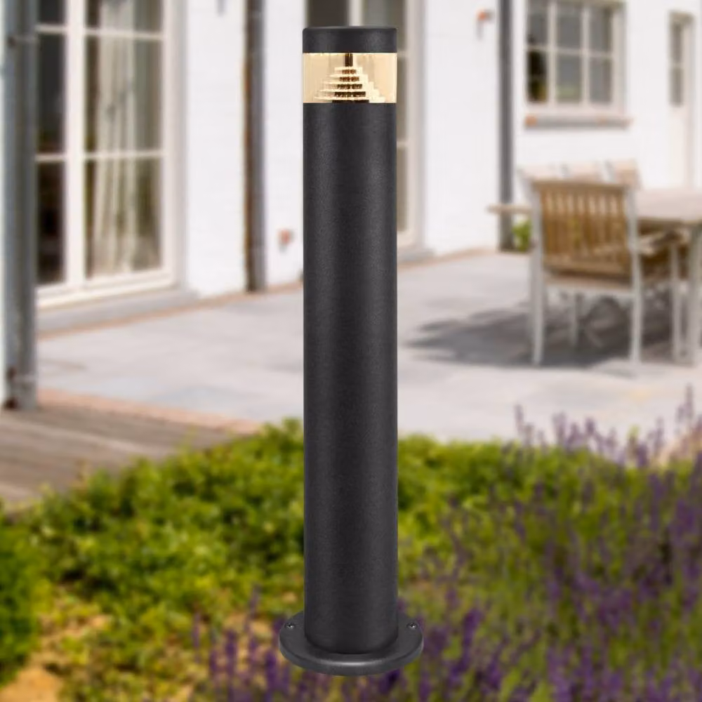 First Choice Lighting Pyramid Black LED Outdoor Post Light – 3