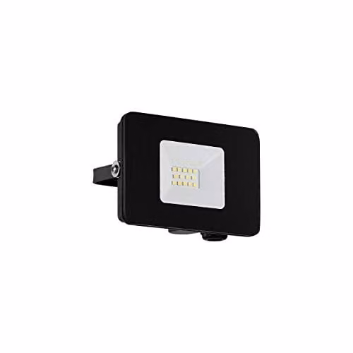 Loops IP65 Outdoor Wall Flood Light, Black, 10W Built-in LED, Adjustable Metal Design