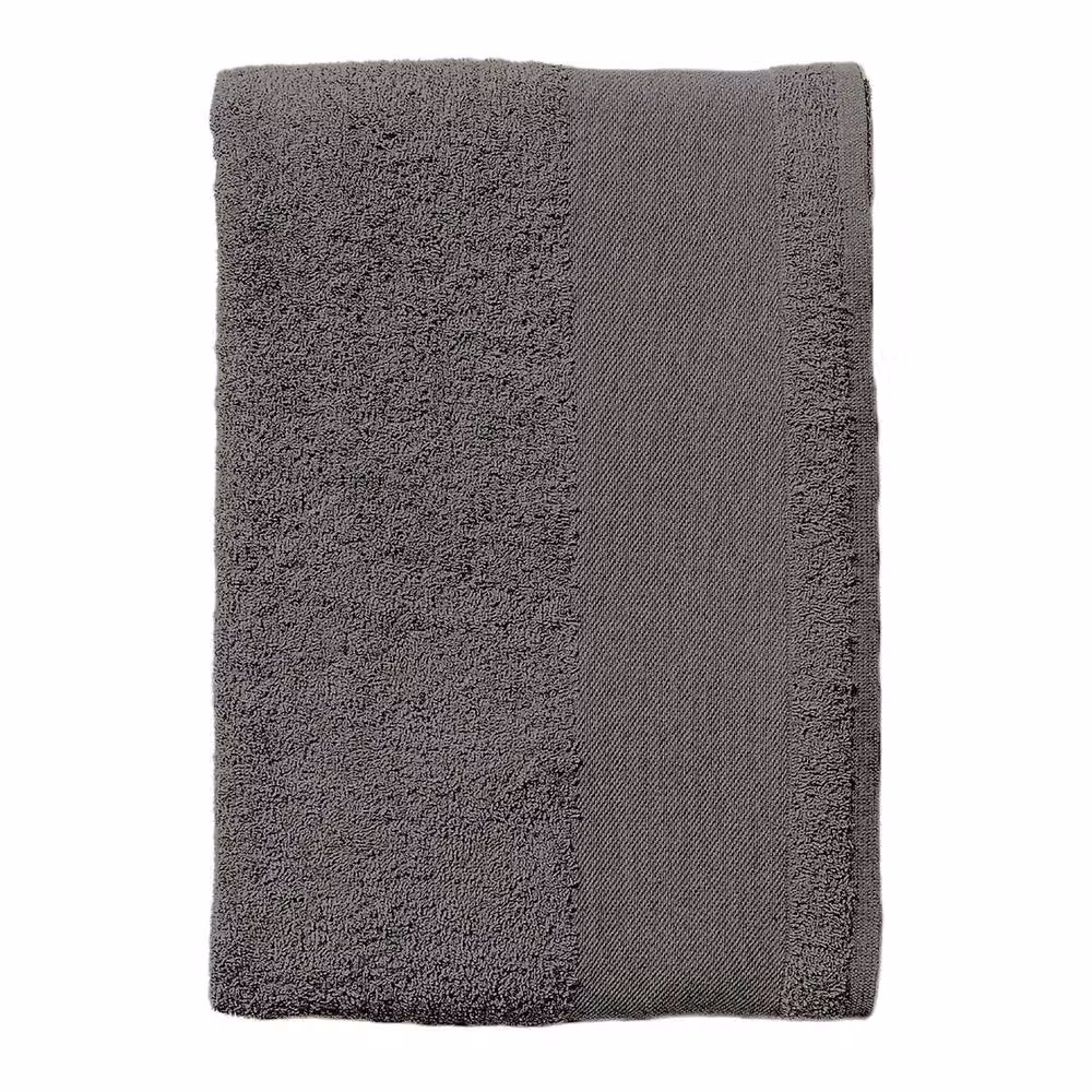 SOL'S Island 30 Grey Cotton Terrycloth Guest Towel with Hanging Loop – 2