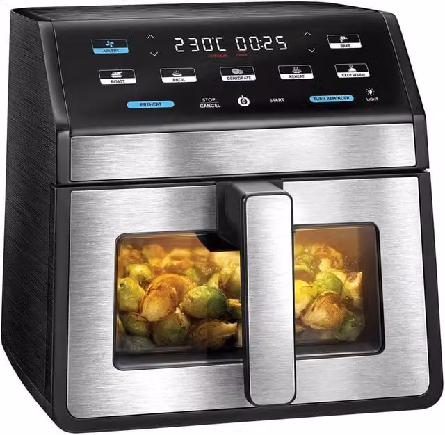 Dyzi Digital Air Fryer with Touch Control, 7.6L Capacity, Black – 1