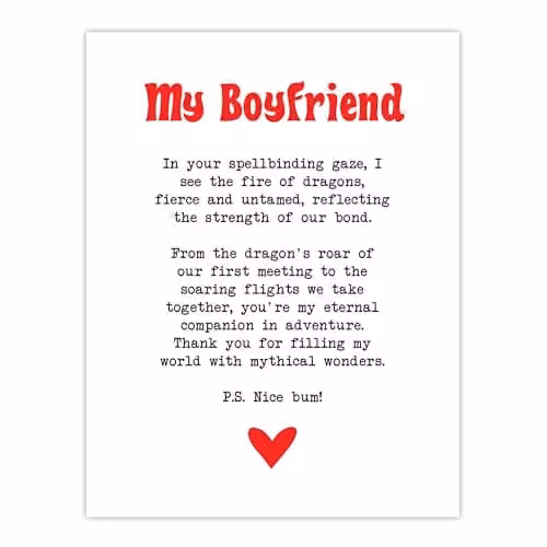 Artery8 Love Poem Role Play Game Wall Art Poster Print on Thick White Paper, 18 x 24 Inch – 1