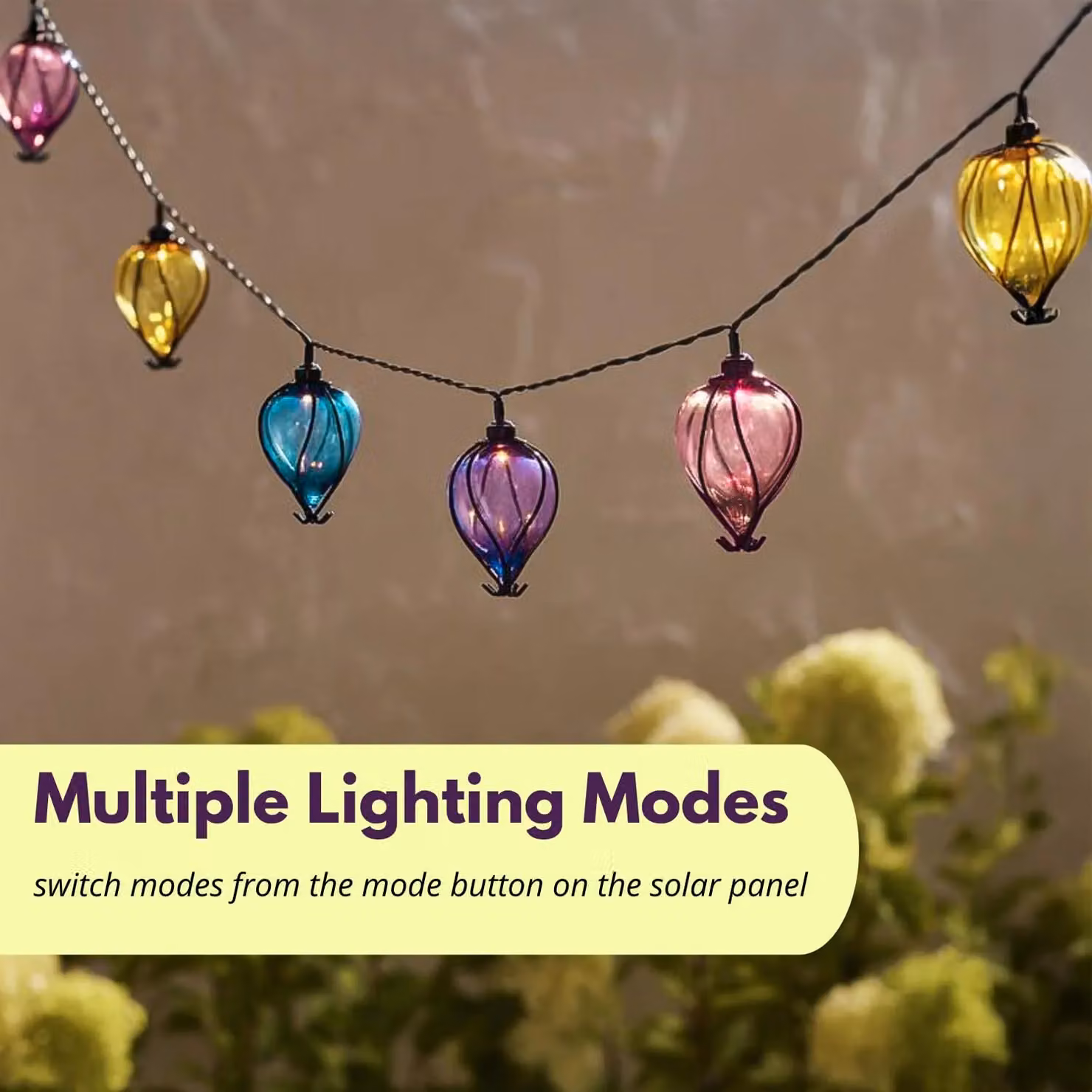 Marco Paul Solar Rainbow Balloon String Lights, Multicolour, 4.7m – 7