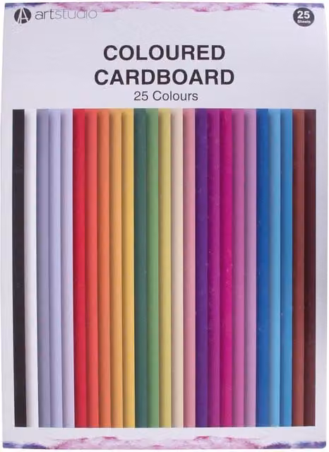 Artstudio Pack of 25 Multicolour Construction Paper Sheets