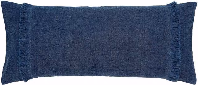Murmur Lir Rectangular Linen Cushion in Ballintoy Blue, W: 70 cm x H: 30 cm