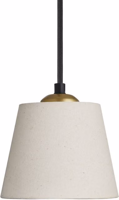 Industville Orlando Empire Pendant Light in Gold/Brass and Black